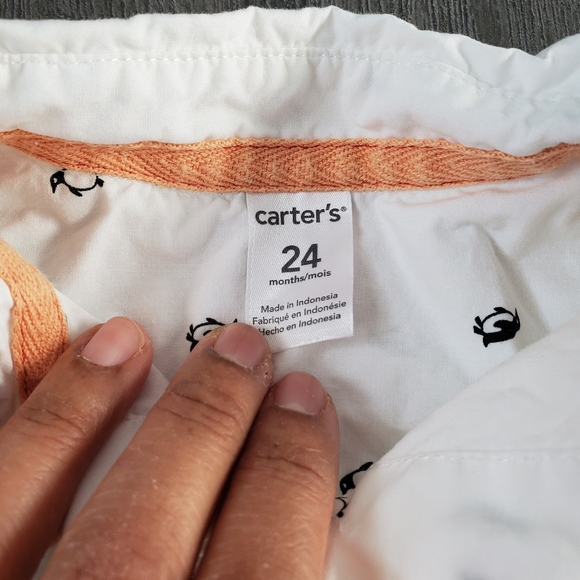 24M Button-Down With Penguin Detail - Picture 3 of 3